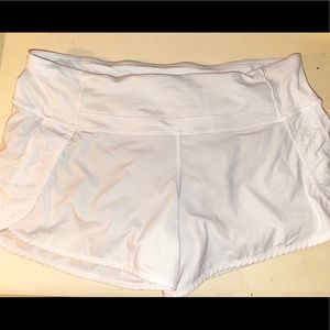 White LuLu Lemon Shorts